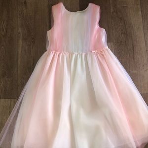 Girls Janie and Jack Pastel Tulle Dress Size 10